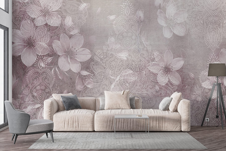 Λεπτά floral μοτίβα σε απαλές αποχρώσεις