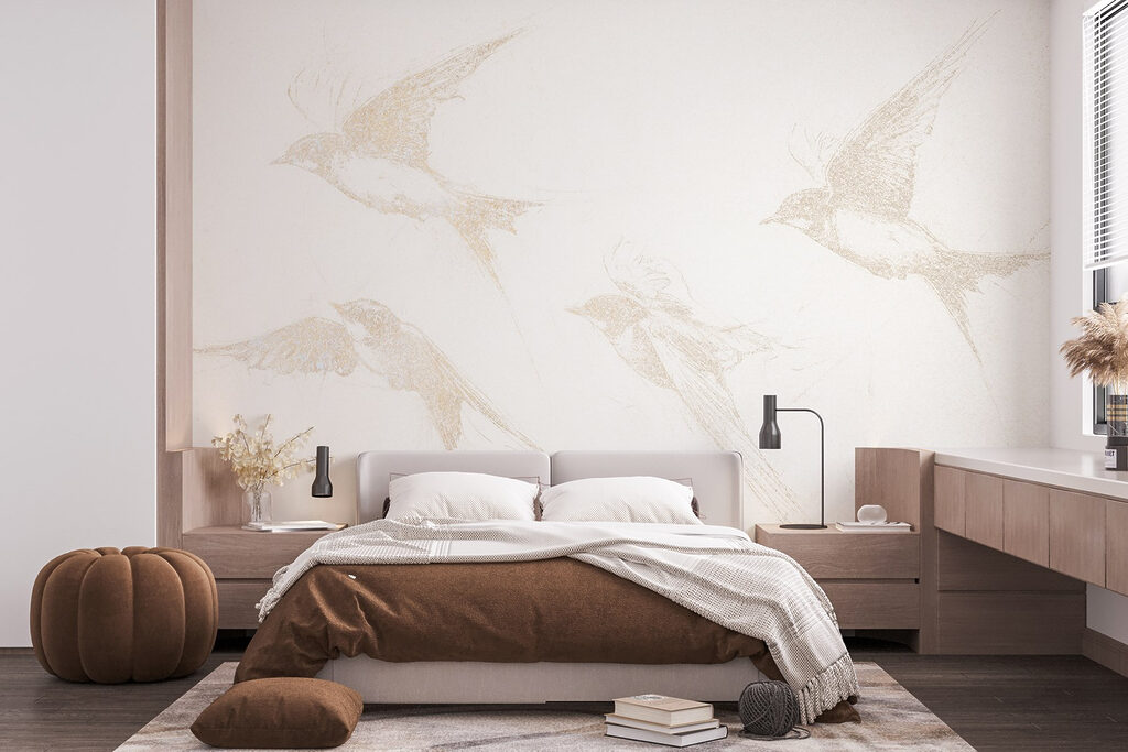 Group of birds flying