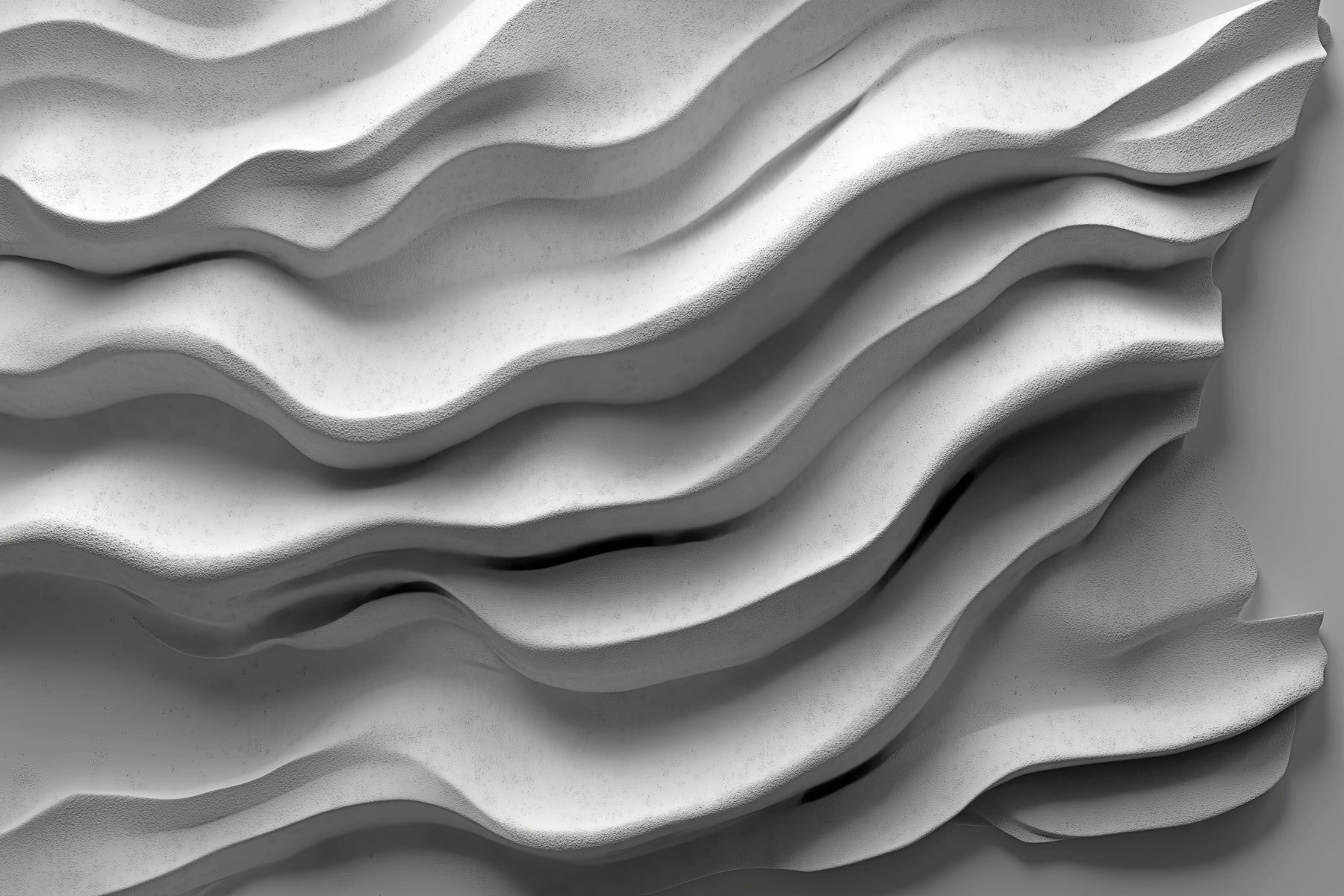 White surface with wavy lines White surface with wavy lines
