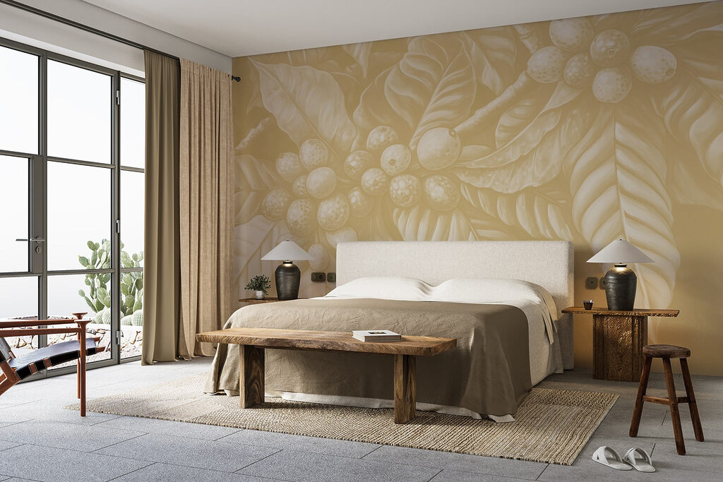 Lush foliage with round fruit clusters