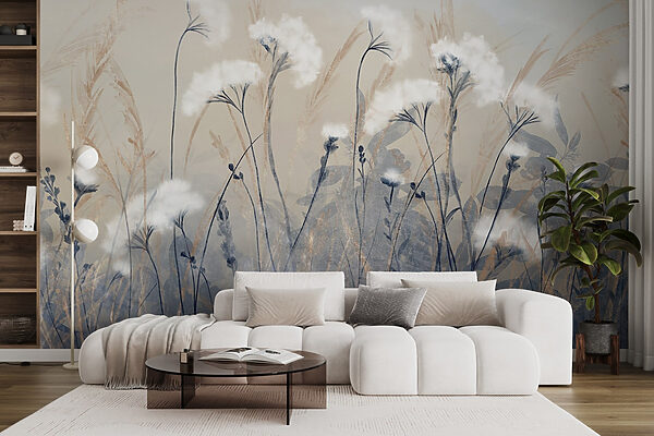 Group of flowers in a field