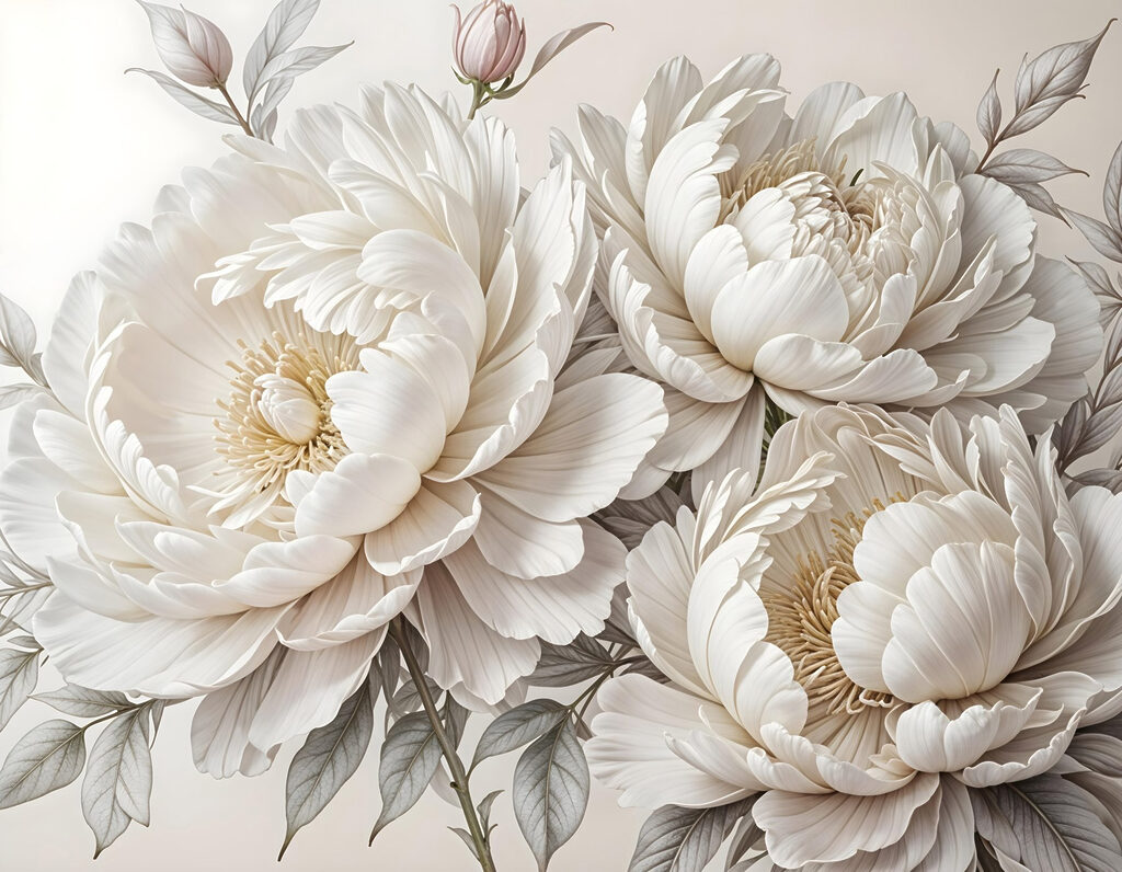 Group of white flowers