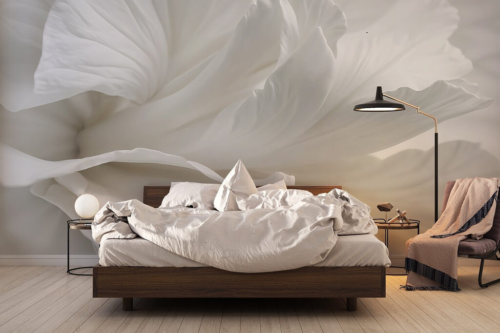 Delicate petals in soft embrace