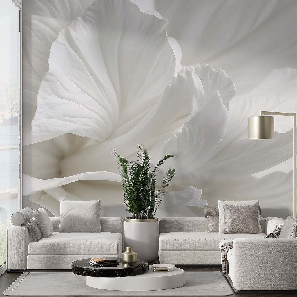 Delicate petals in soft embrace