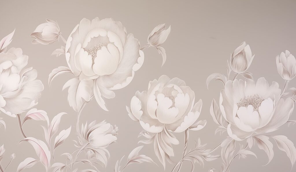 Wallpaper with flowers
