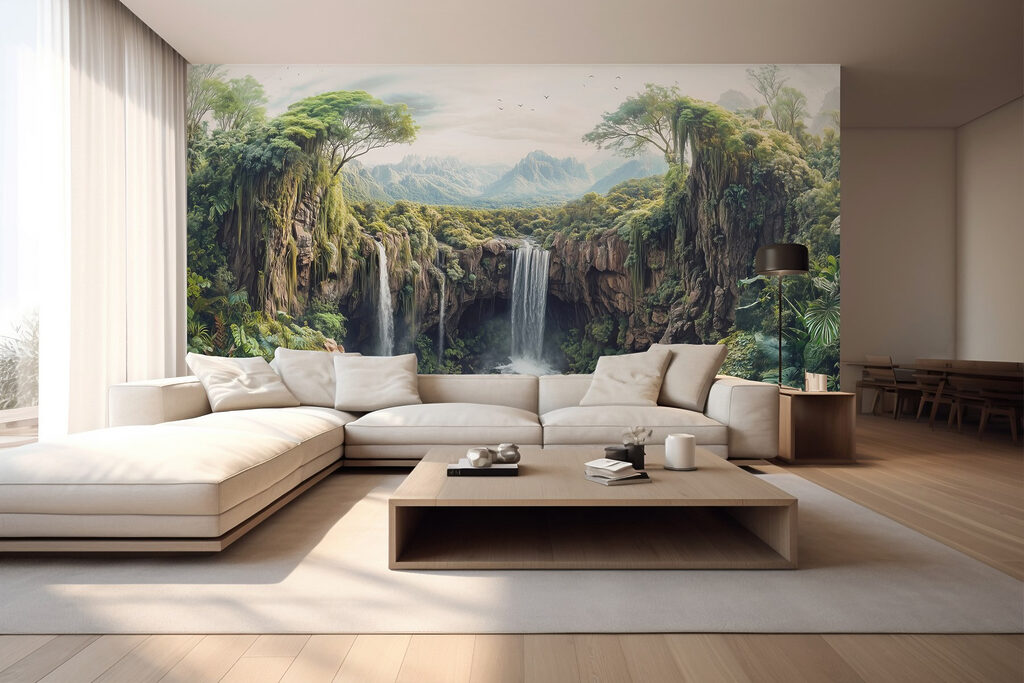 Waterfall in a forest