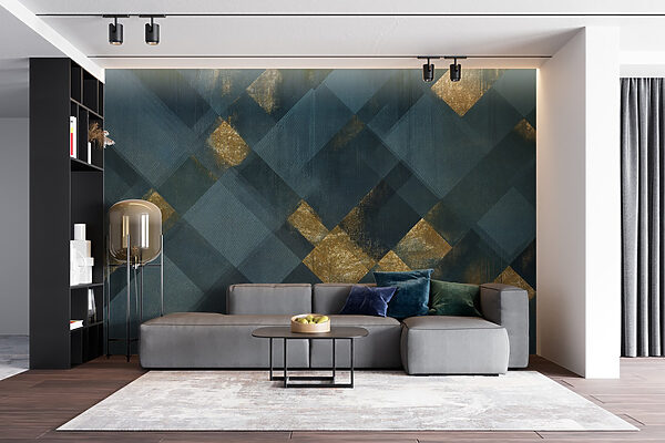 Artistic geometric pattern with contrast