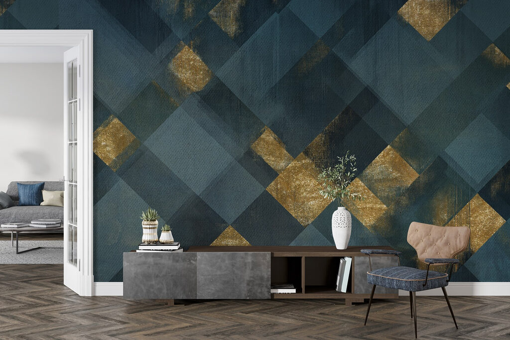 Artistic geometric pattern with contrast