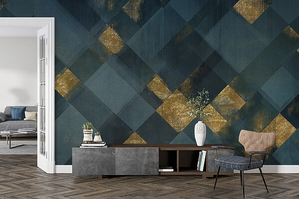 Artistic geometric pattern with contrast