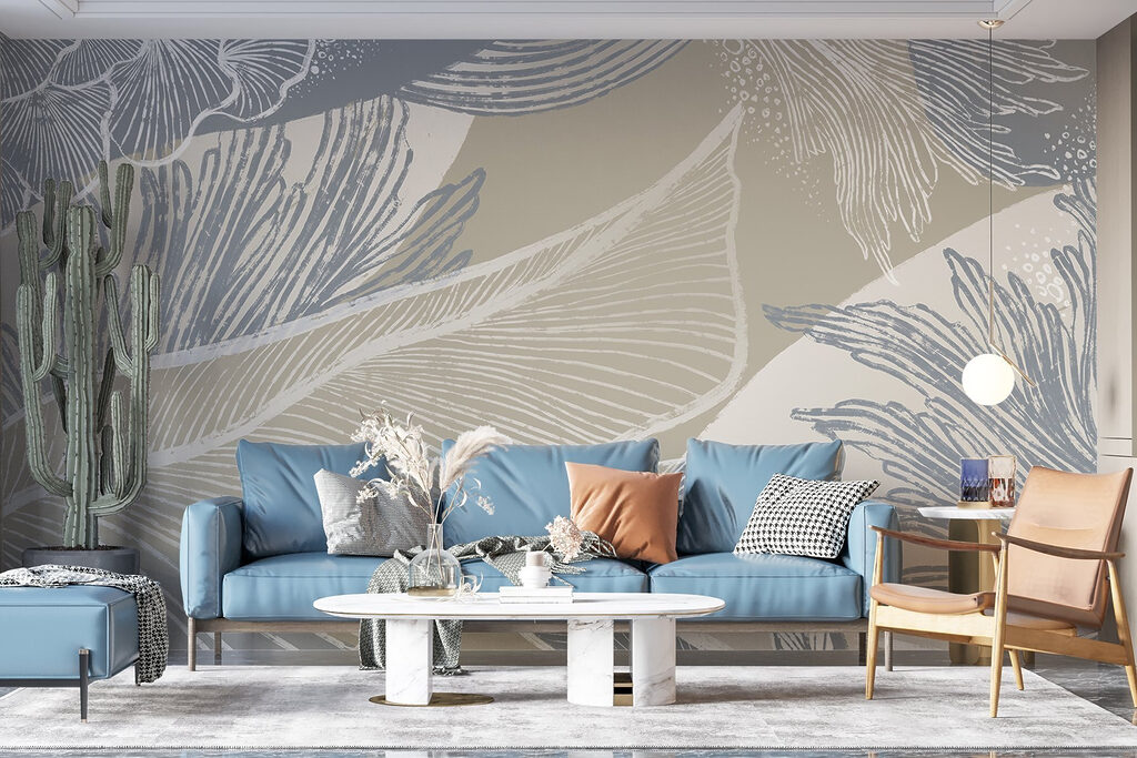 Soft hues and delicate floral patterns