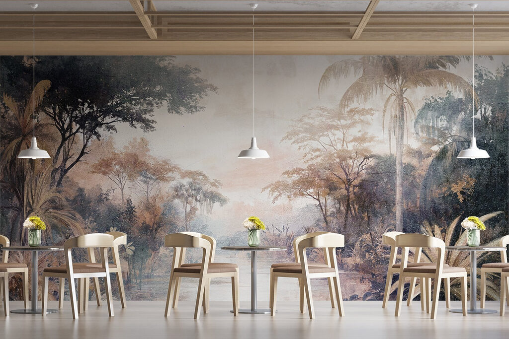 River with trees and plants