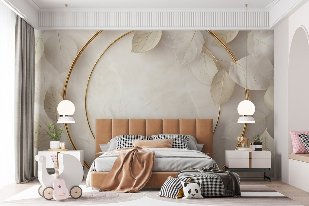 Elegant arrangement of soft leaves