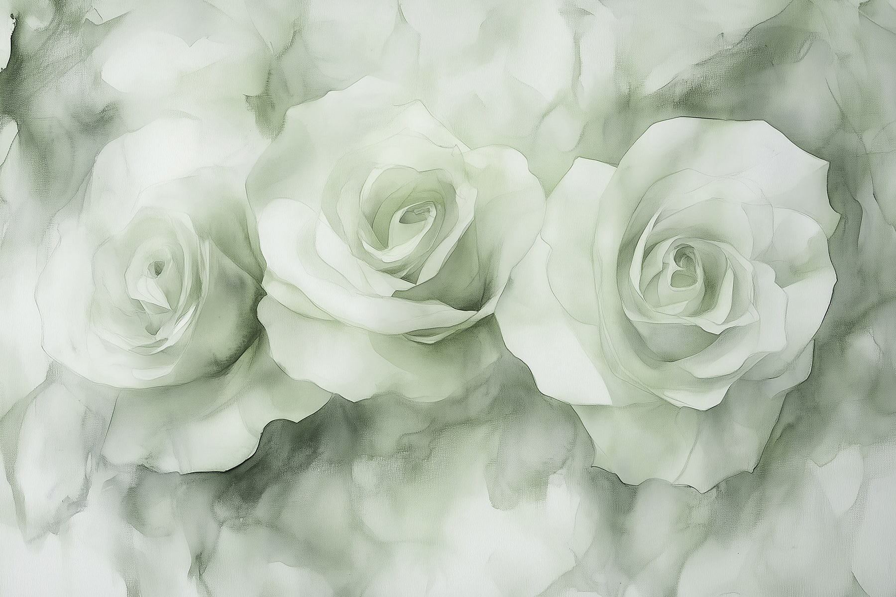 Group of white roses