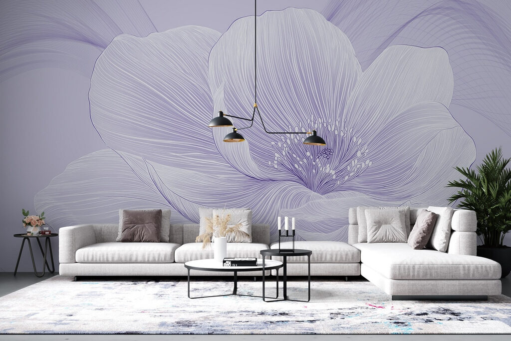 Delicate flower with flowing details Delicate flower with flowing details