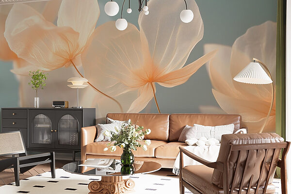 Delicate petals in soft hues