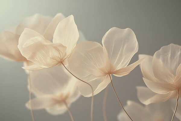 Delicate blooms in soft hues
