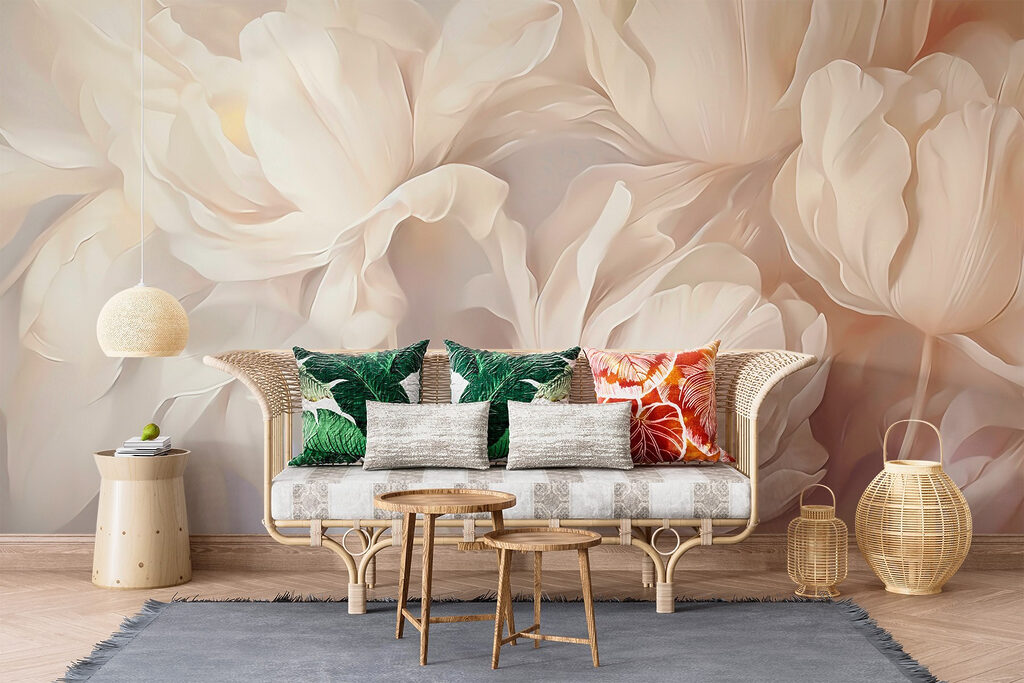 Soft petals in gentle hues