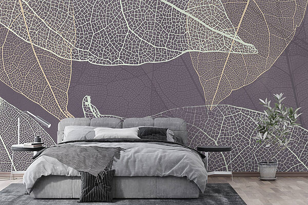 Nature's delicate leaf patterns revealed