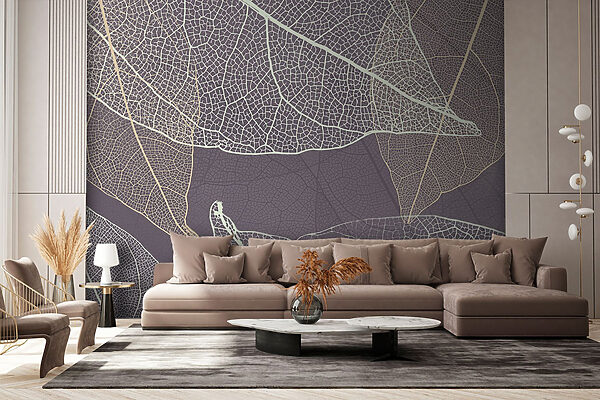 Nature's delicate leaf patterns revealed