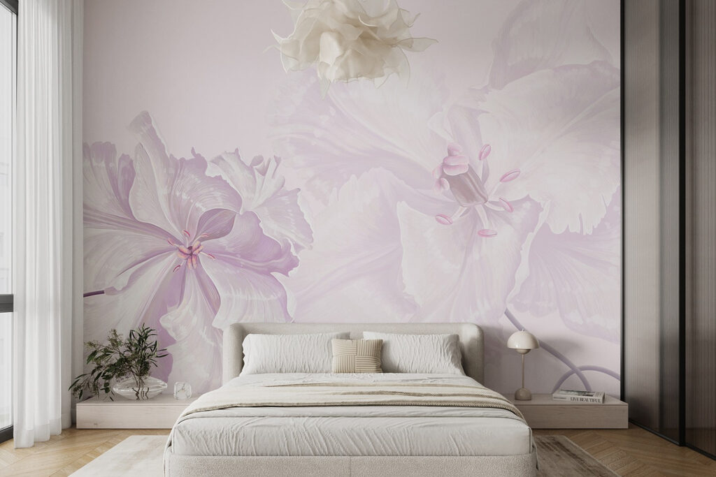 Delicate blossoms in soft hues