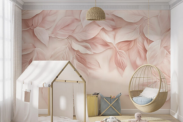 Ταπετσαρίες Λεπτά φύλλα σε απαλές αποχρώσεις