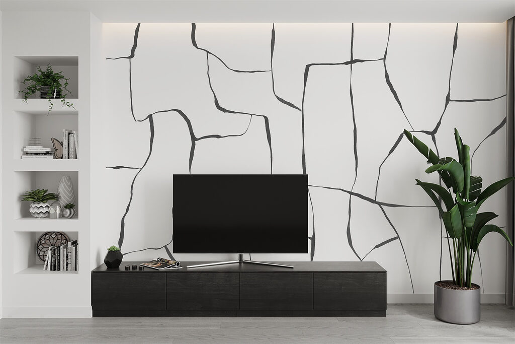 White surface with black lines White surface with black lines