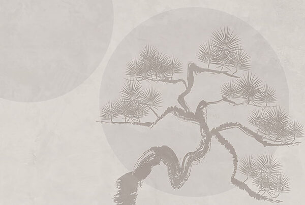 Tree with branches and leaves drawn on it