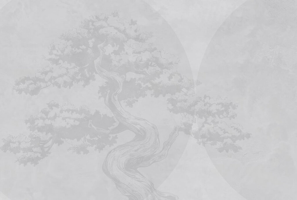 Tree with a curved trunk