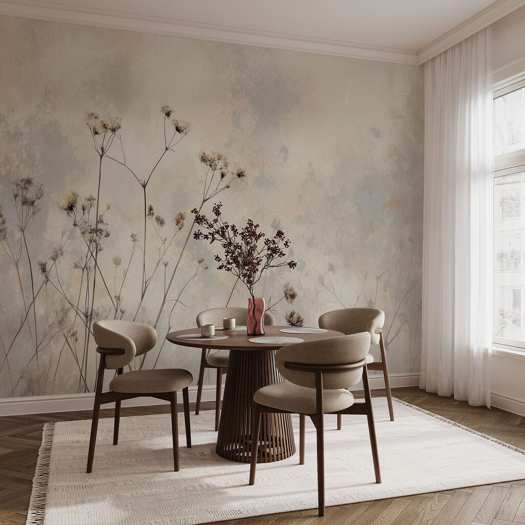 Delicate blossoms in soft hues