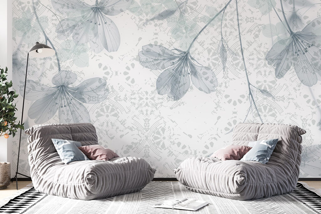 Delicate blooms on a soft background