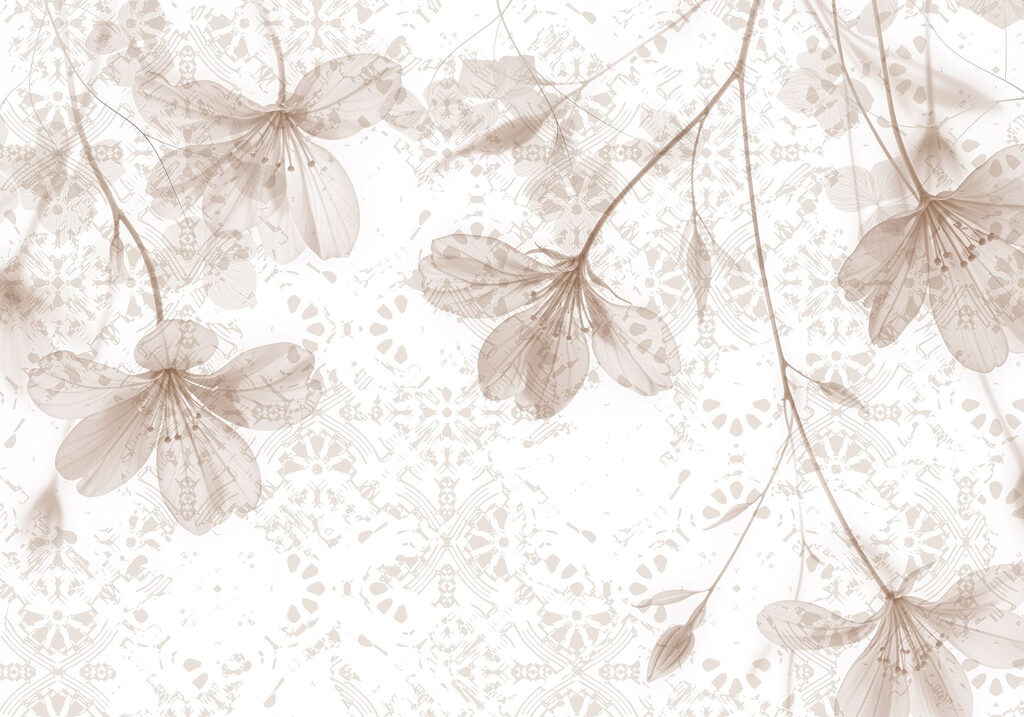 Delicate flowers in soft hues