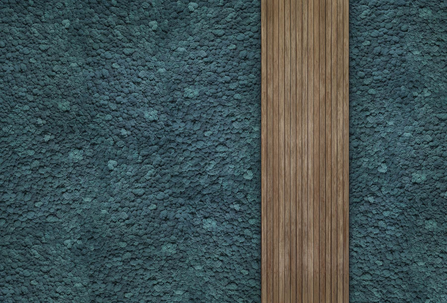 Wood plank on a blue carpet
