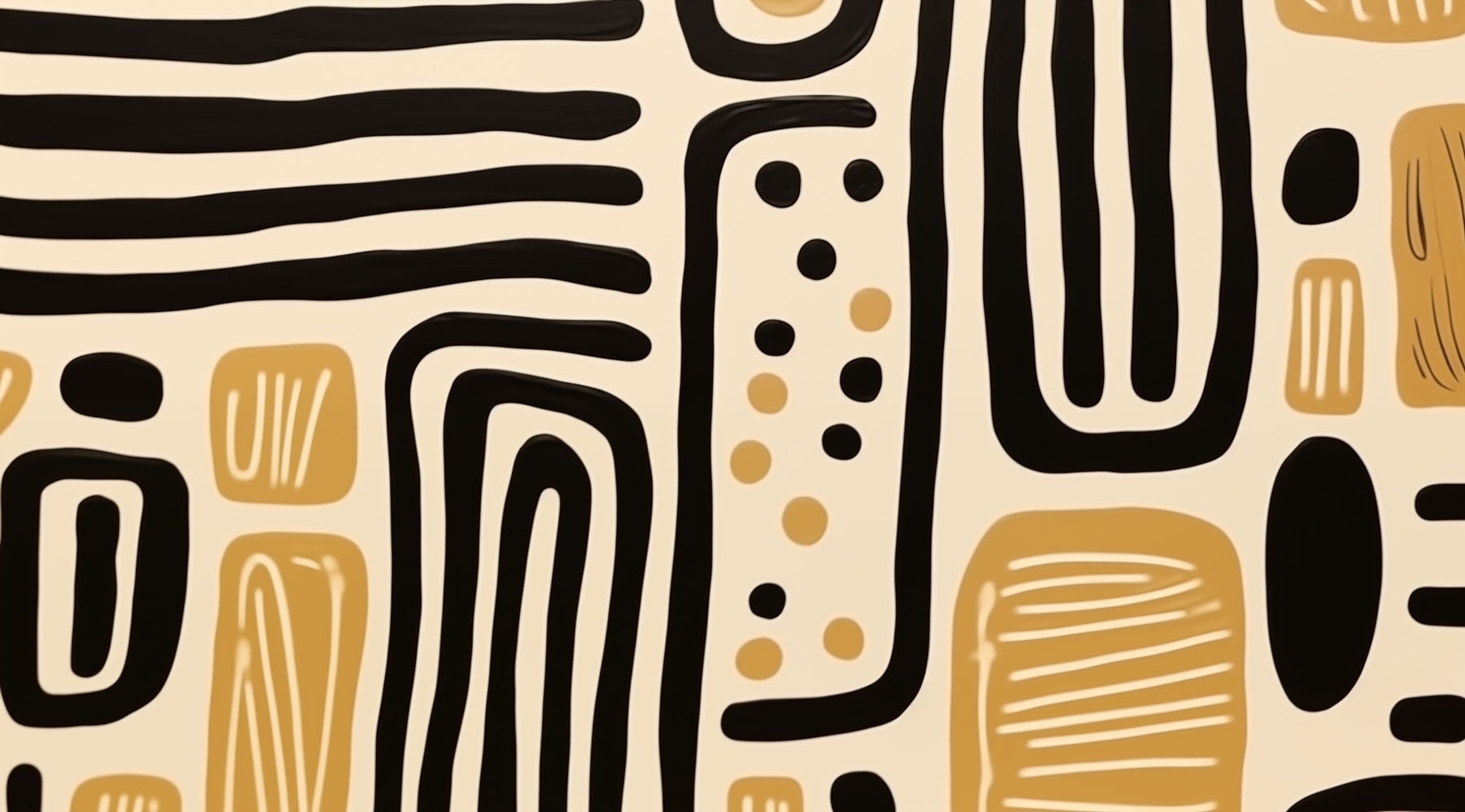 Artistic patterns in warm tones