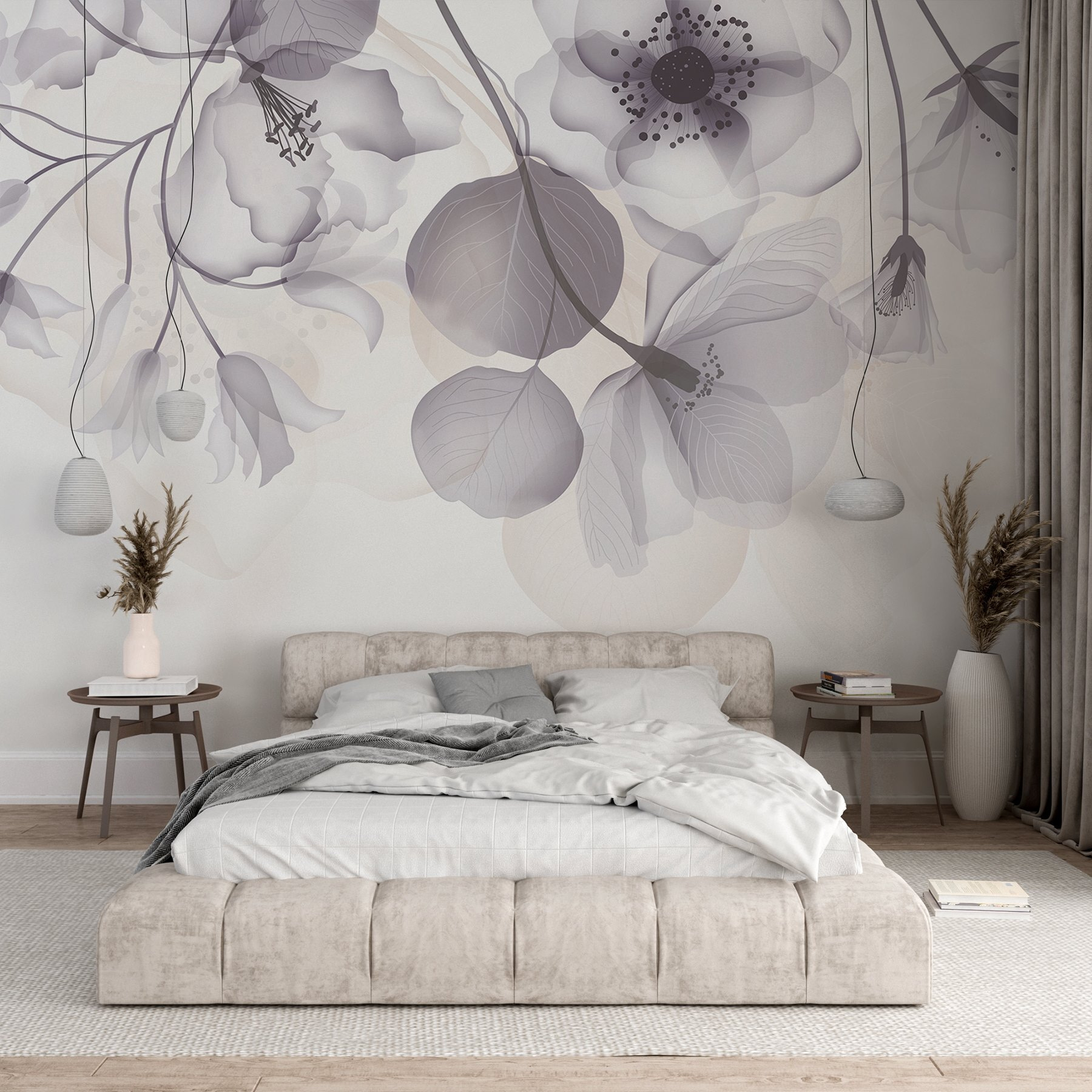 Delicate floral arrangement in soft tones
