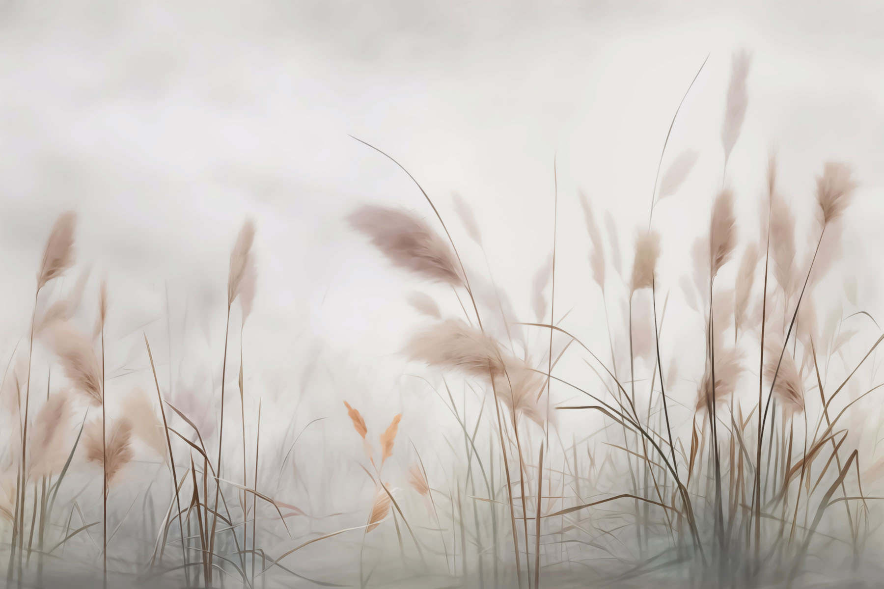 Gentle breeze through tall grass