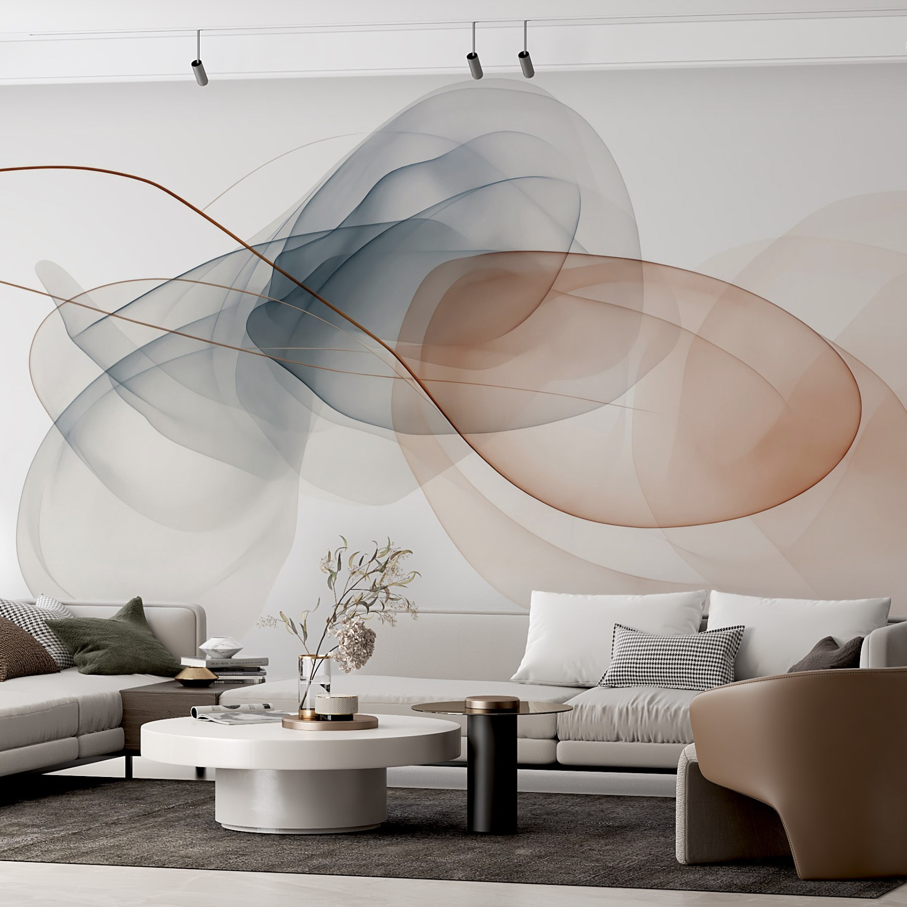 Dreamy swirls in soft hues