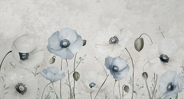 Delicate petals sway in gentle breeze