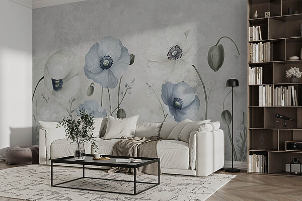 Delicate petals sway in gentle breeze