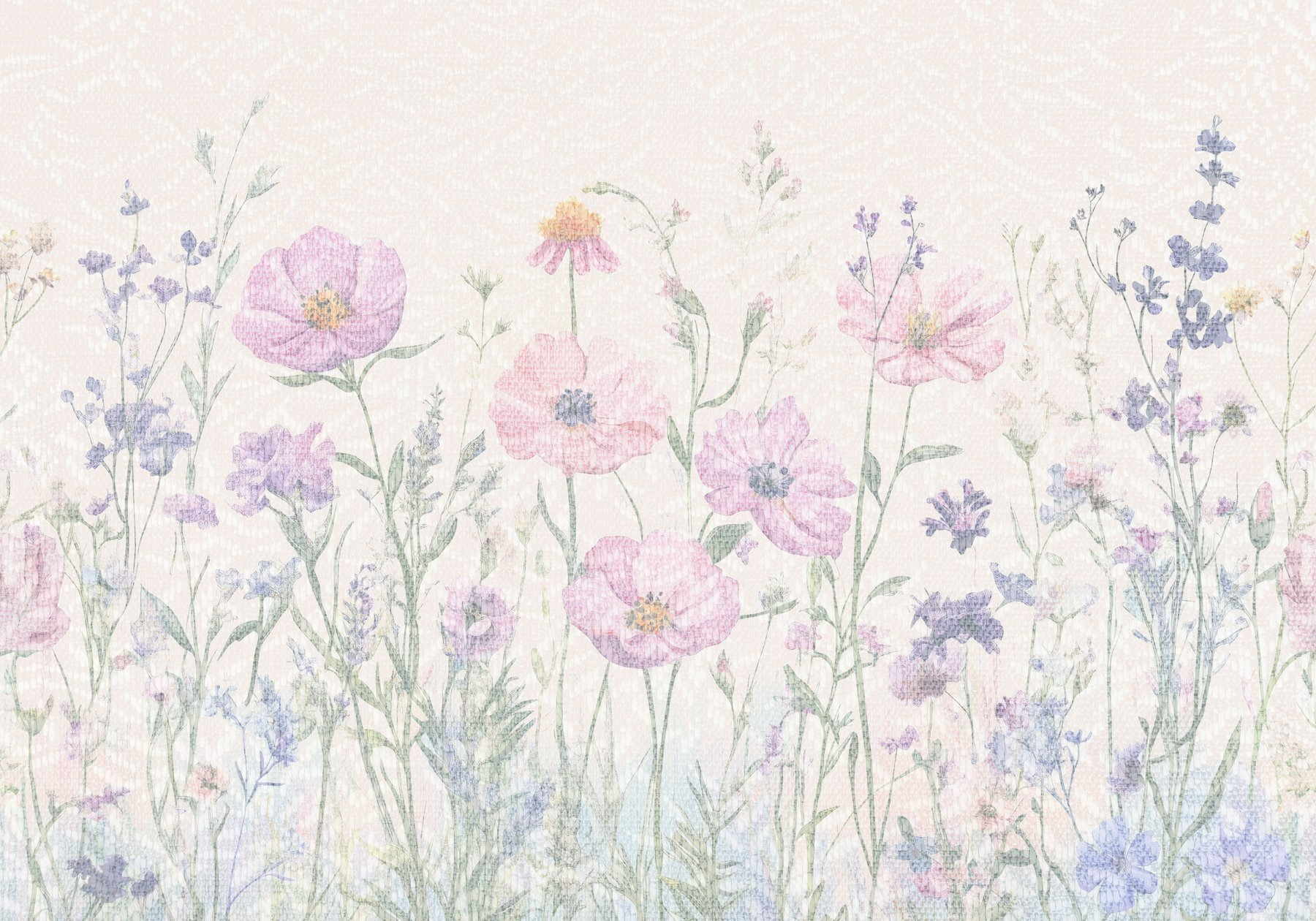 Delicate blooms in soft pastel hues