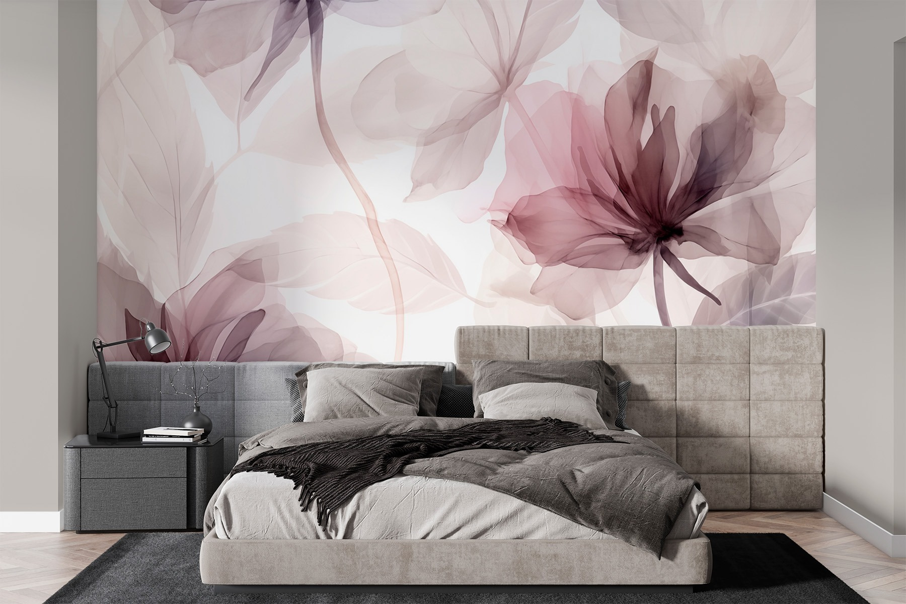 Delicate floral watercolor design