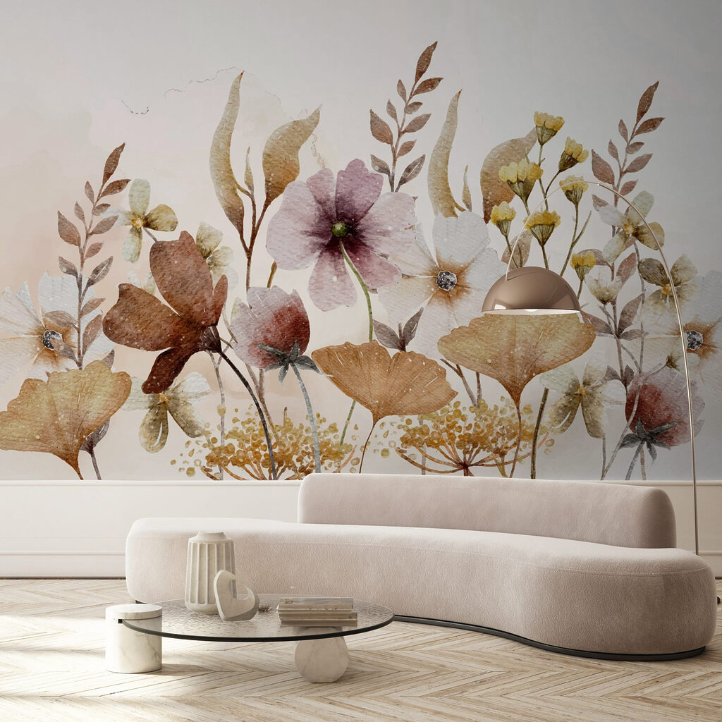 Delicate blooms in soft hues