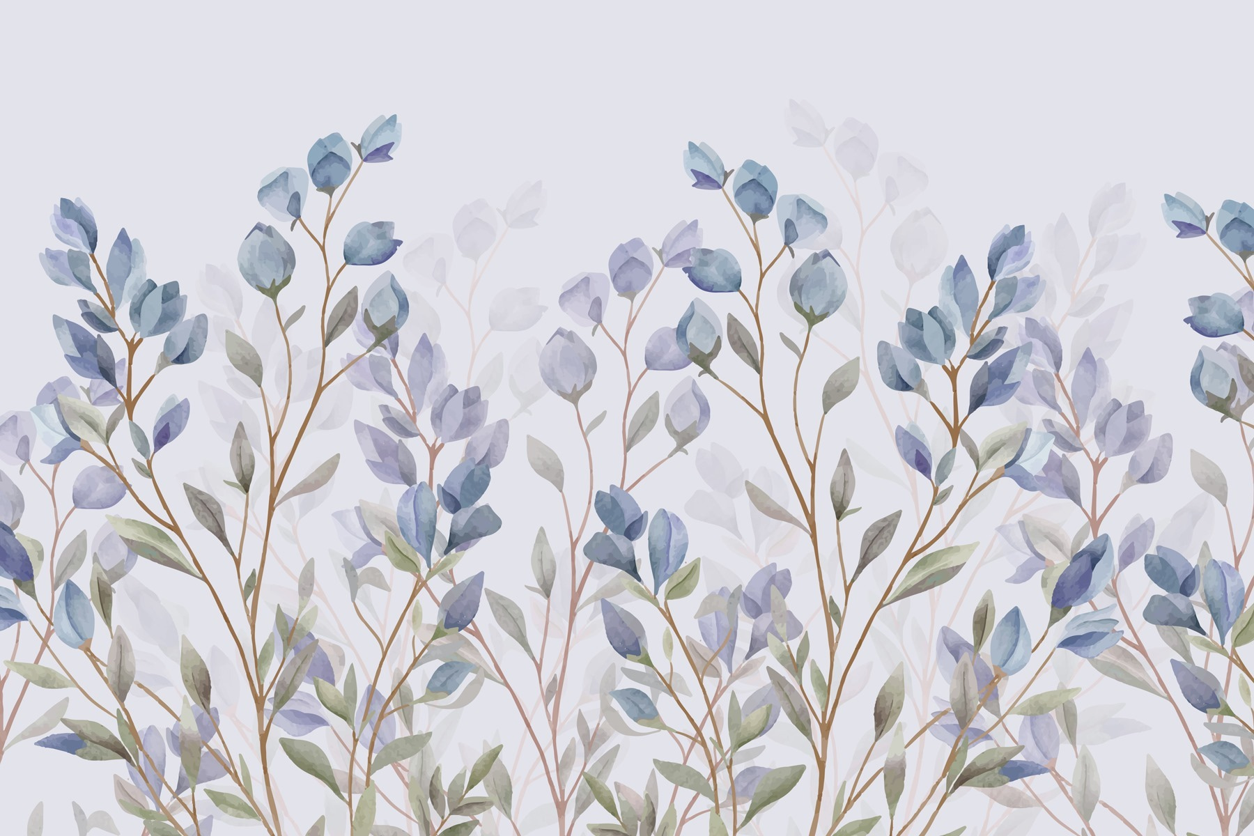 Delicate watercolor floral design