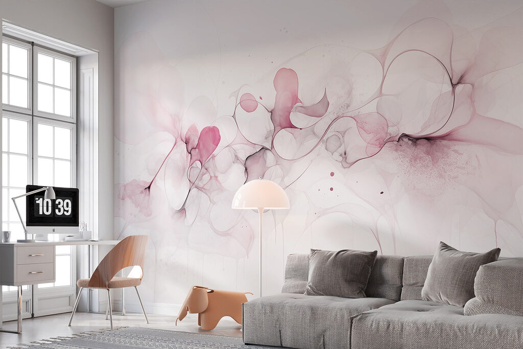 Soft swirls of delicate hues