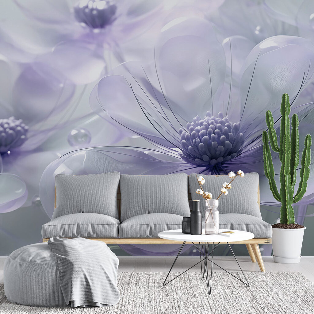 Delicate blooms in soft pastel hues