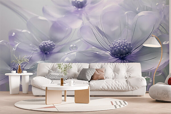 Delicate blooms in soft pastel hues