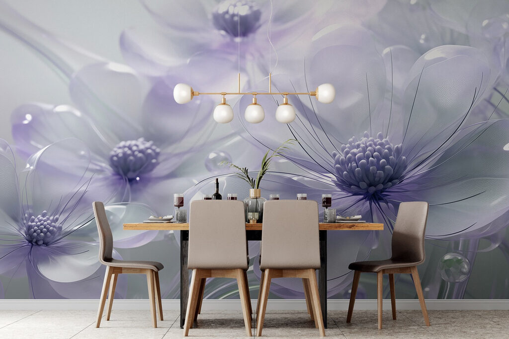 Delicate blooms in soft pastel hues