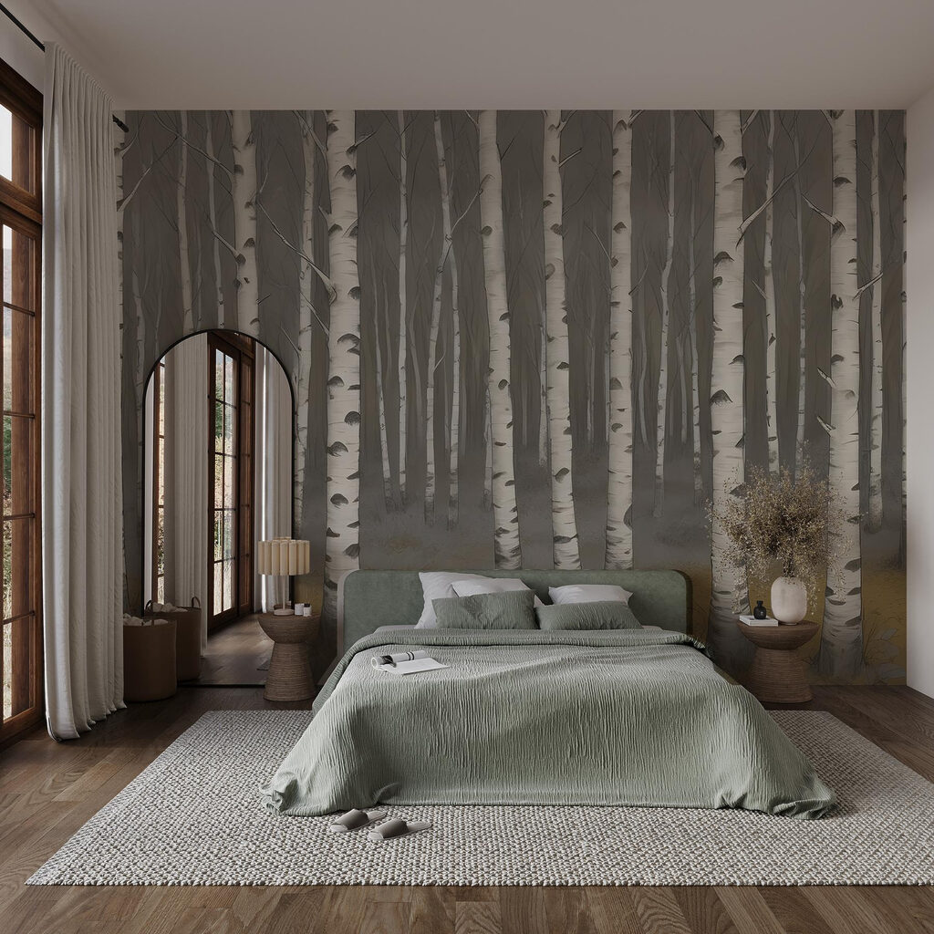 Group of trees in a forest