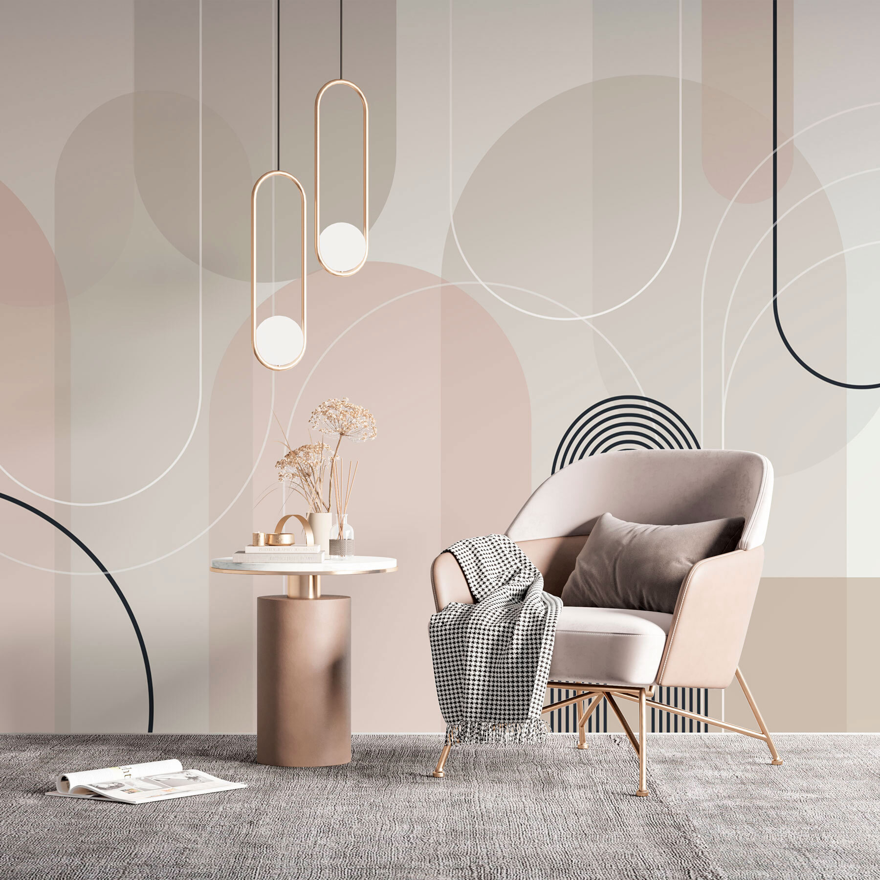 Soft curves in subtle earth tones Soft curves in subtle earth tones