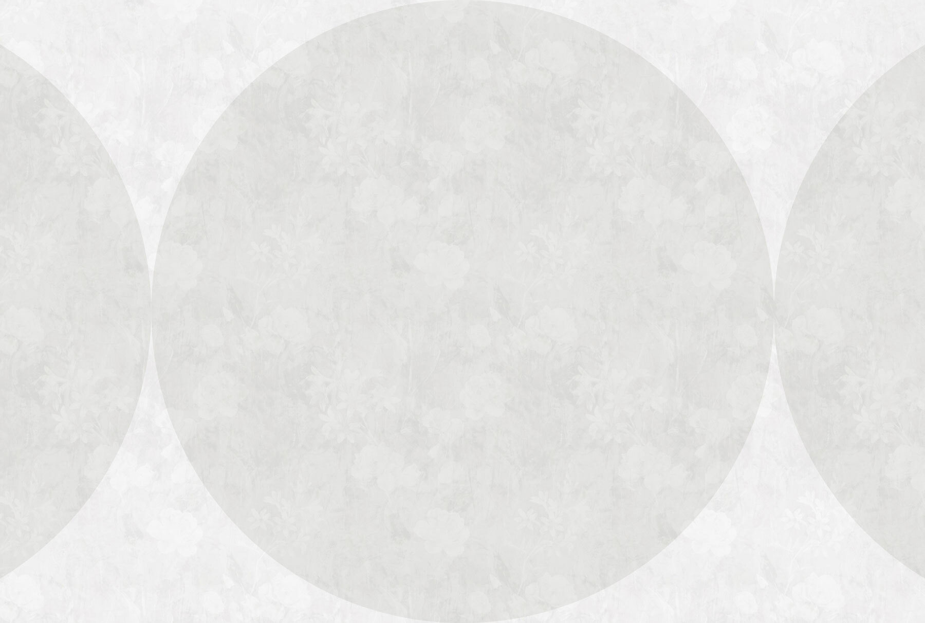 White circle with flowers on it