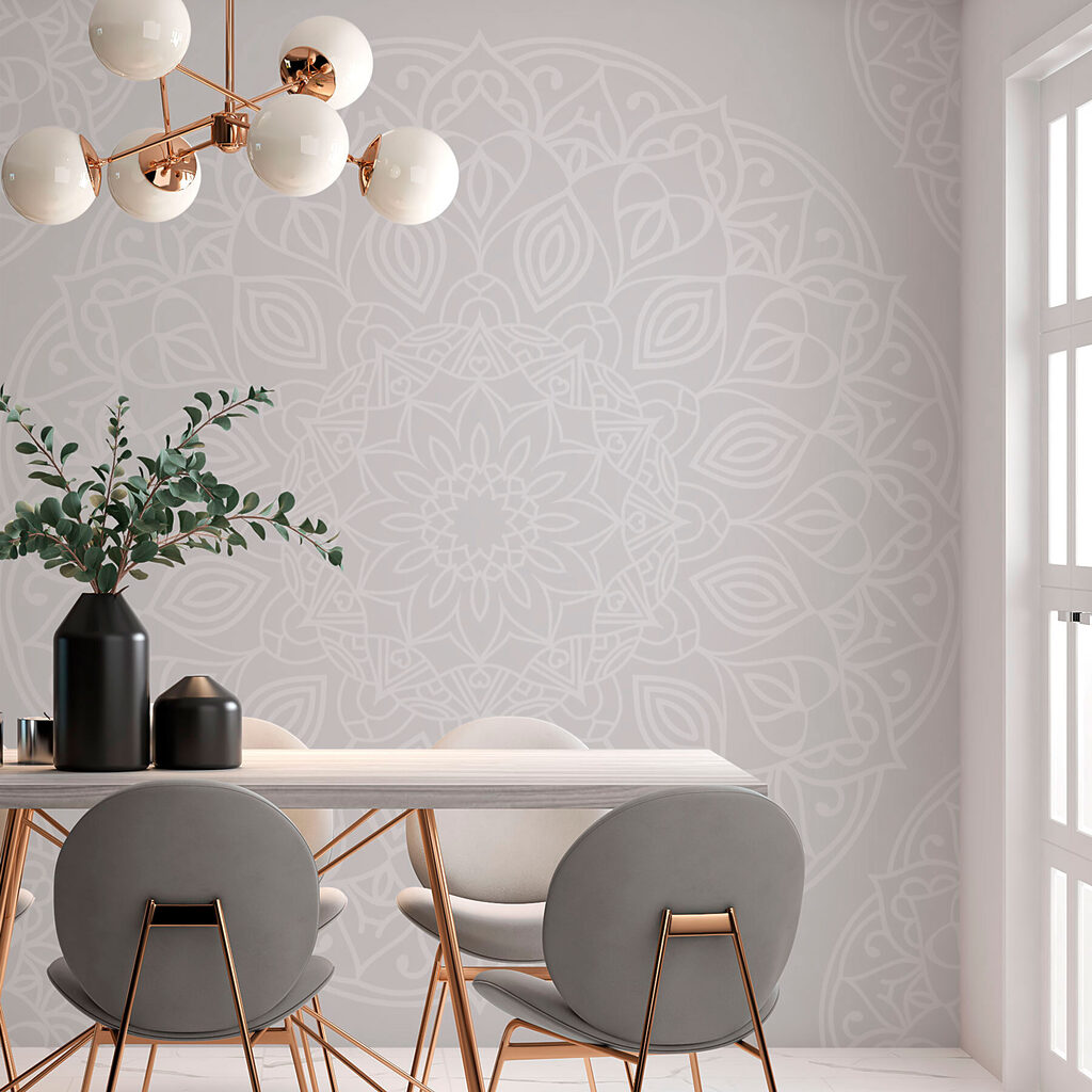 White and gray pattern